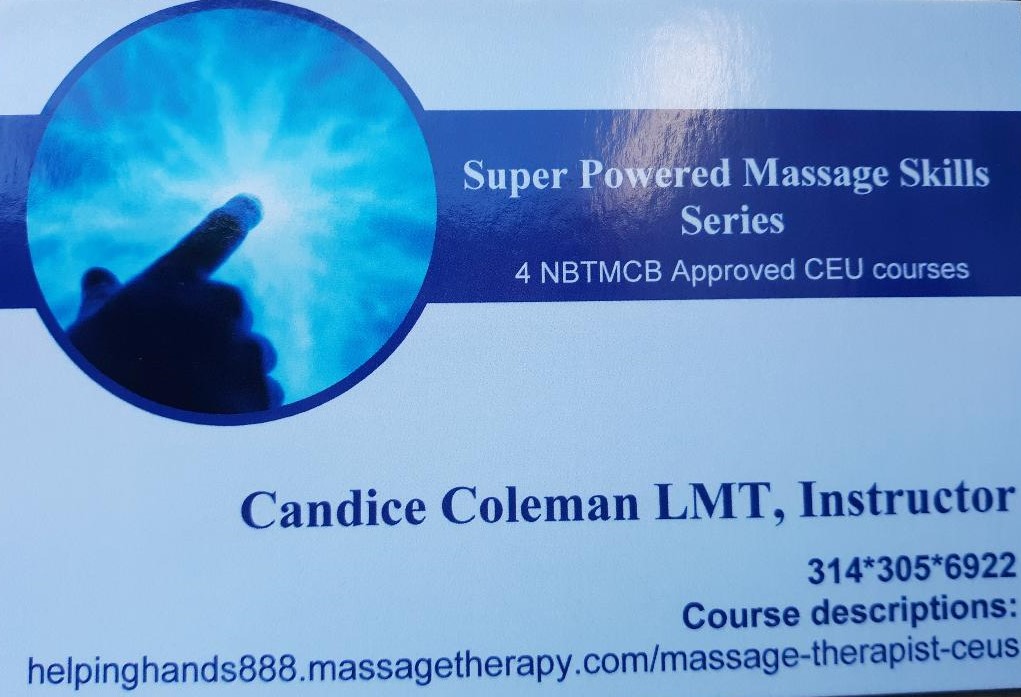 Massage Therapist CEU's